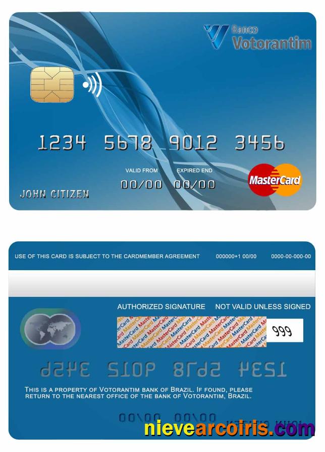Brazil Votorantim bank mastercard